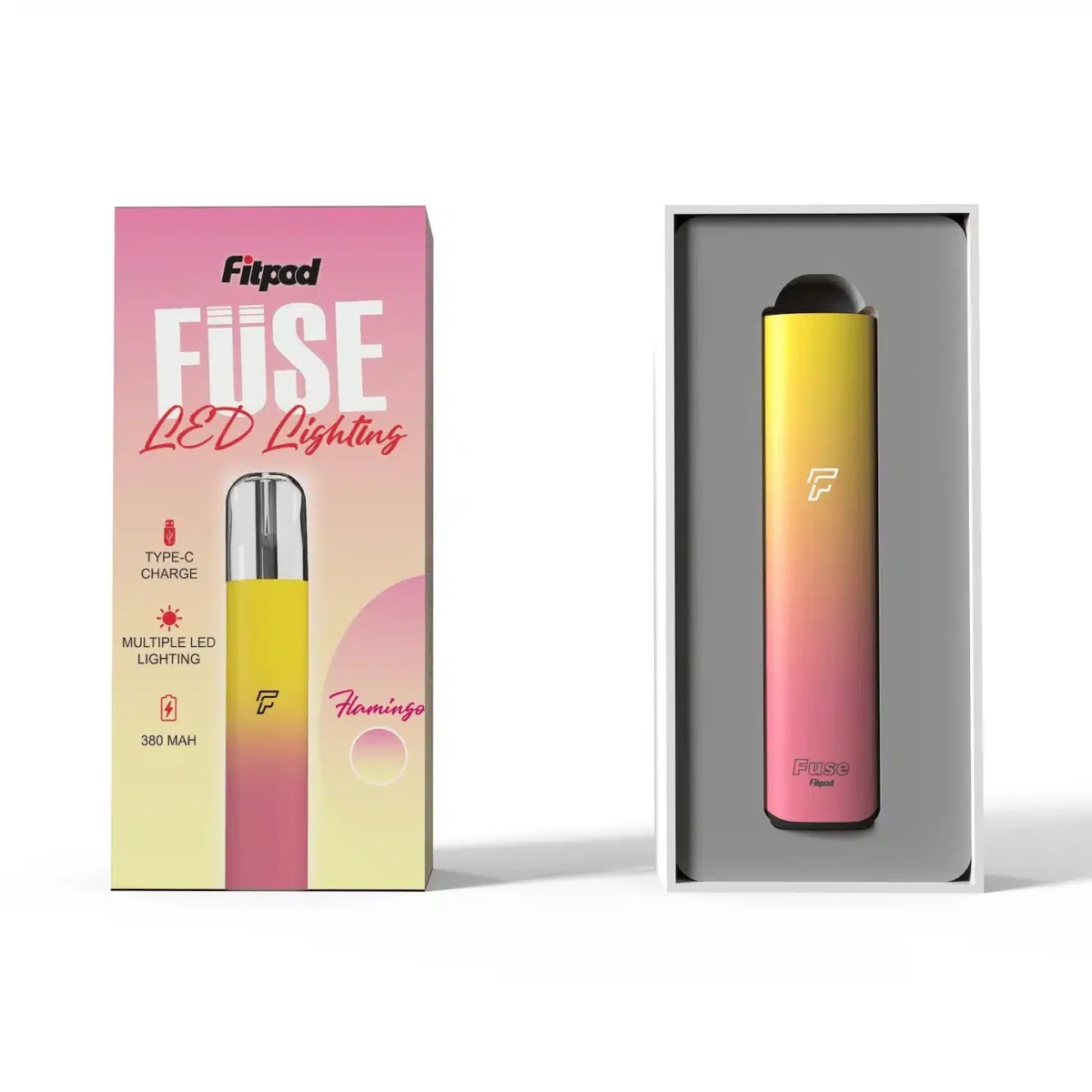 Fitpod Fuse主機支援RELX四五代｜380mAh電池Type-C快充電子煙設備