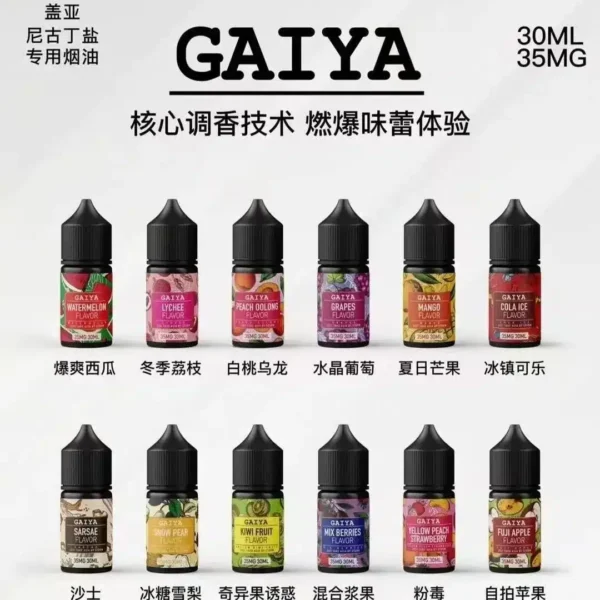 蓋亞電子煙油 | GAIYA電子煙小煙煙油 30ML/35MG