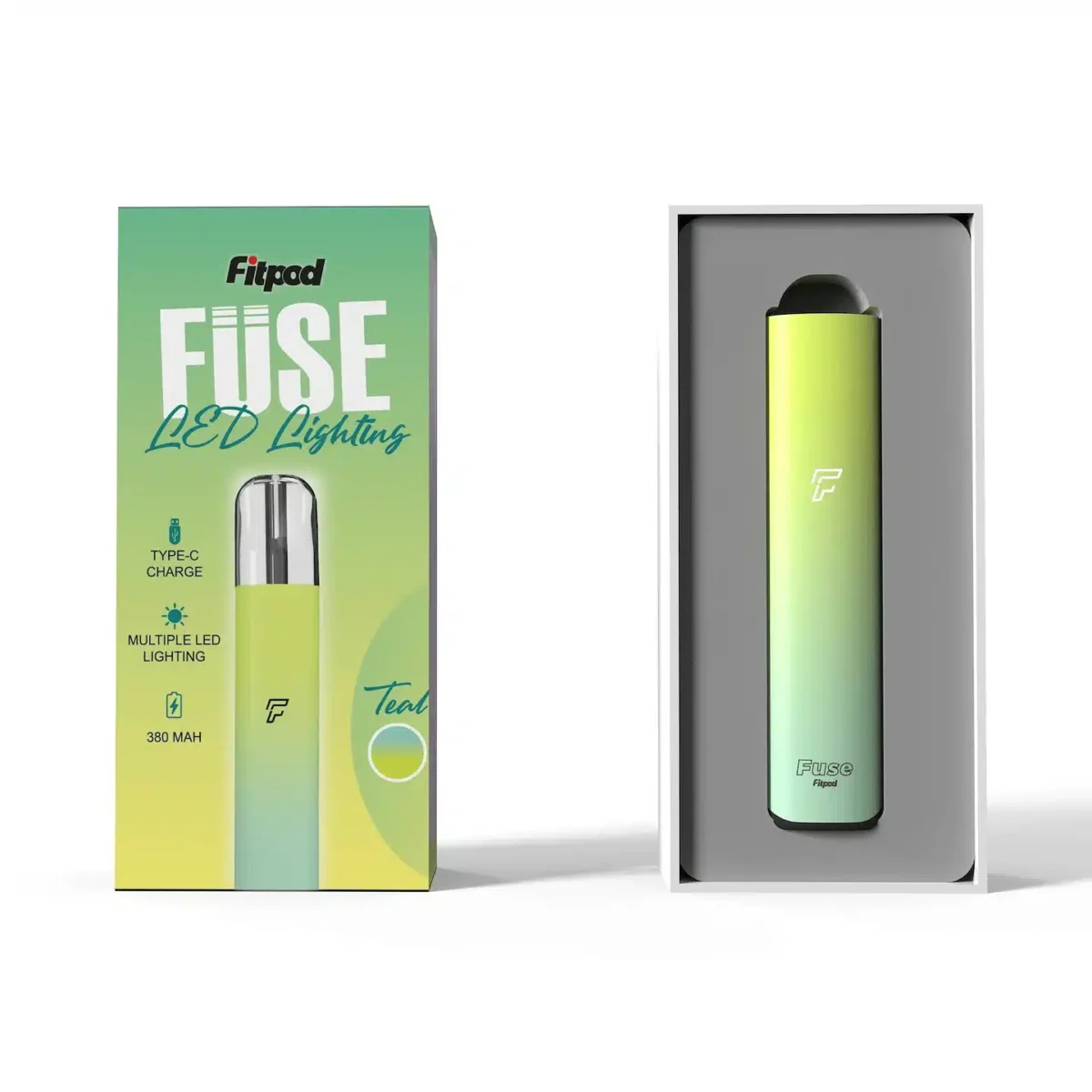Fitpod Fuse主機支援RELX四五代｜380mAh電池Type-C快充電子煙設備