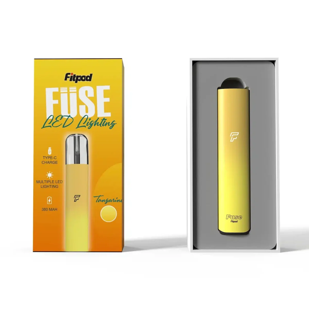 Fitpod Fuse主機支援RELX四五代｜380mAh電池Type-C快充電子煙設備