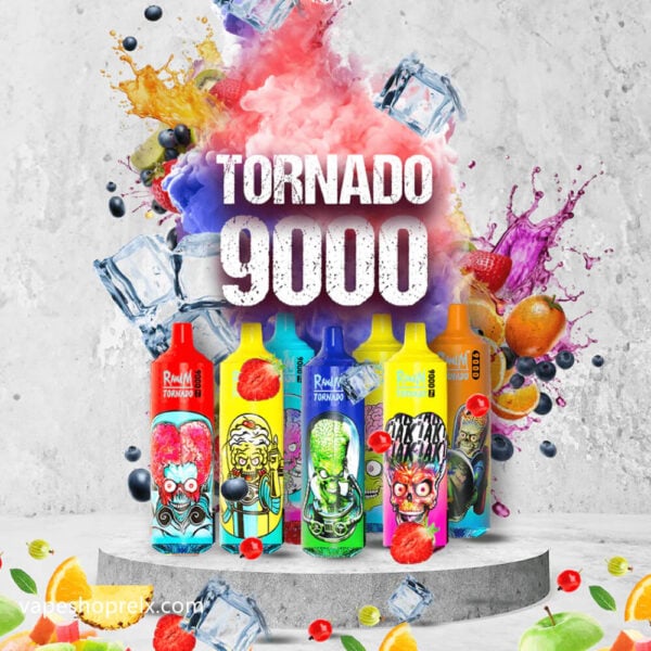 RandM 9000 Puffs FUMOT Tornado 歐美爆款一次性電子煙/可充電拋棄式霧化棒